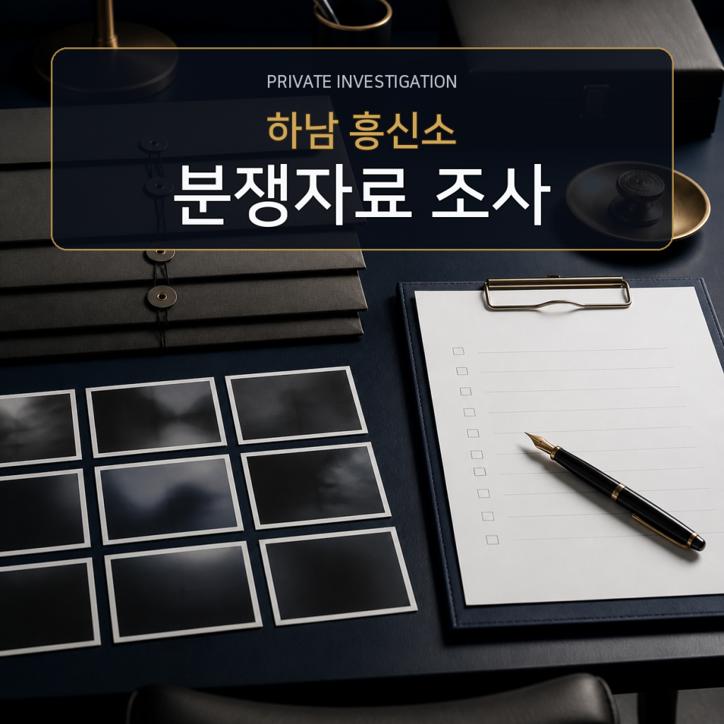 하남 분쟁자료 조사 전문 흥신소
